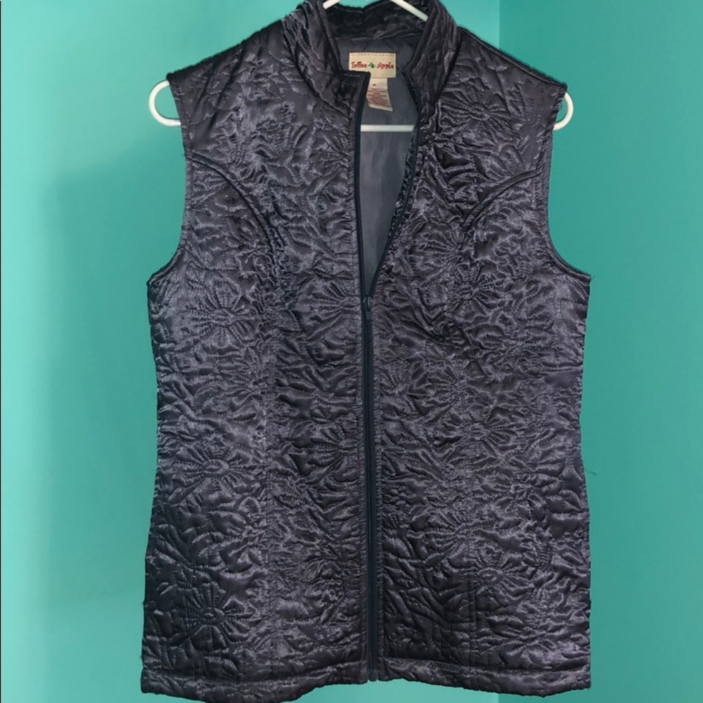 Purple Floral Vest